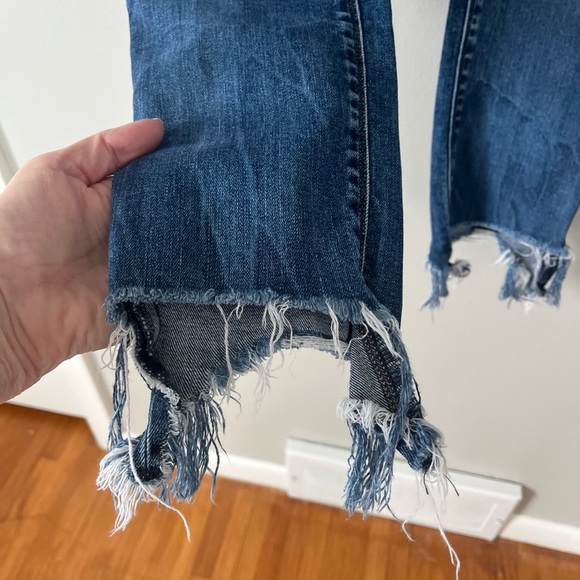 Hudson Jeans Women’s 28 Med Wash Barbara High Waist Distressed Denim Raw Hem - Picture 4 of 7